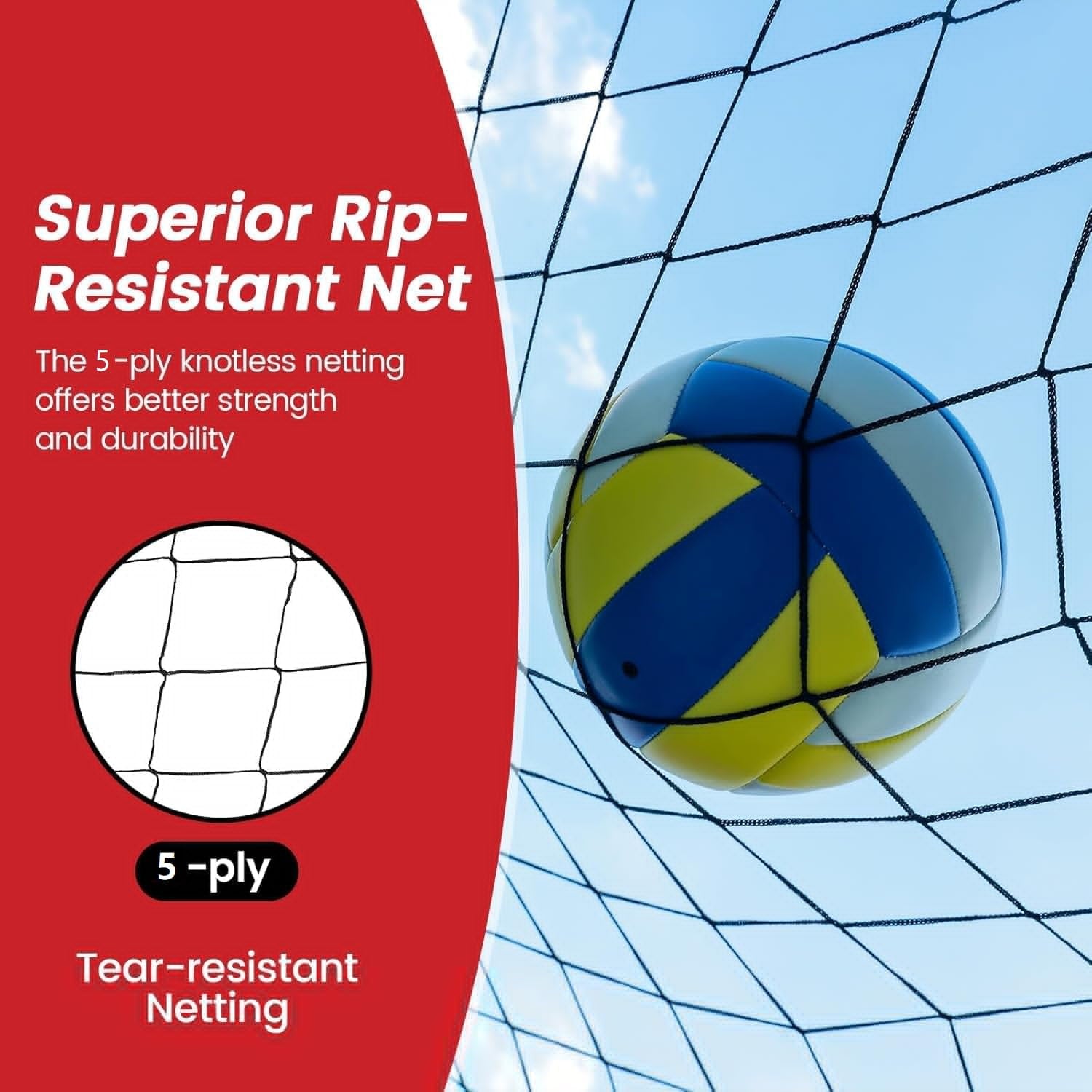 Bearwill Volleyball Training Equipment, Volleyball Practice Net System Update Freely Adjustable, Portable Volleyball Net for Backyard Indoor Outdoor Hitting Serving Passing Practice