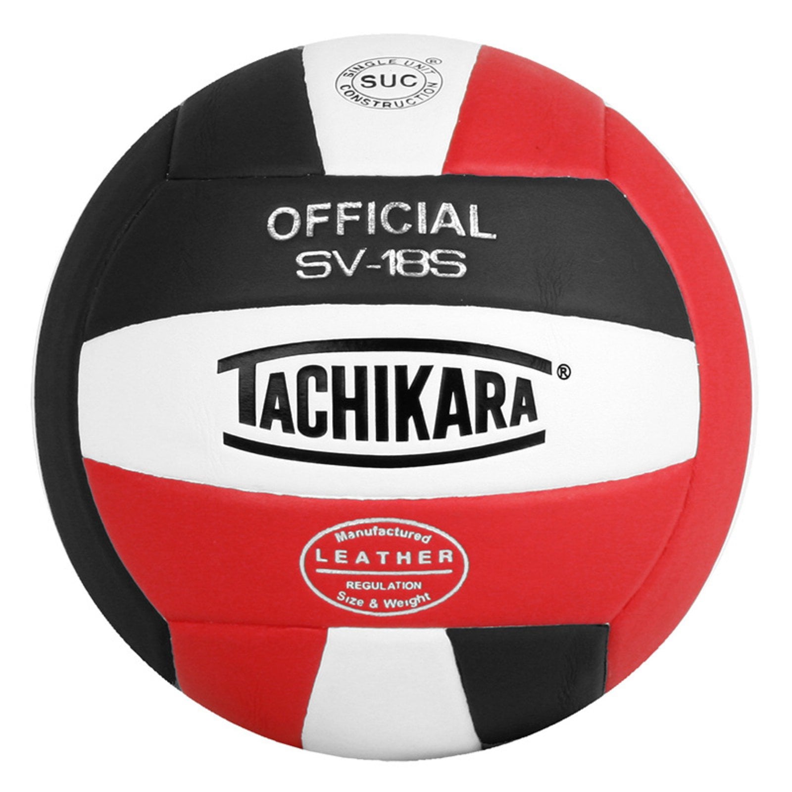 Tachikara 18S Composite Volleyball Ro/Wt/Scarlet