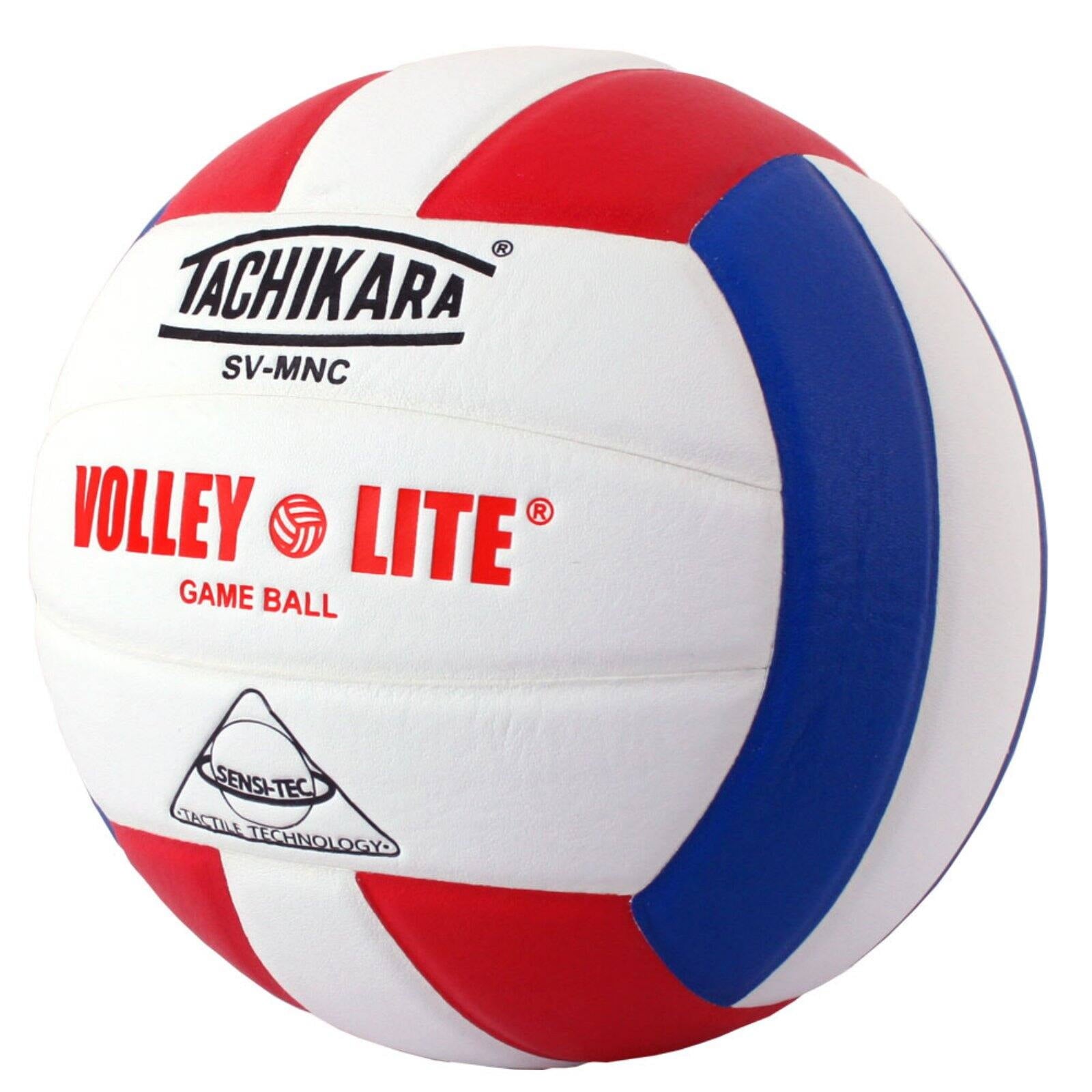 Tachikara SVMNC Volley-Lite Training Volleyball, Black/White