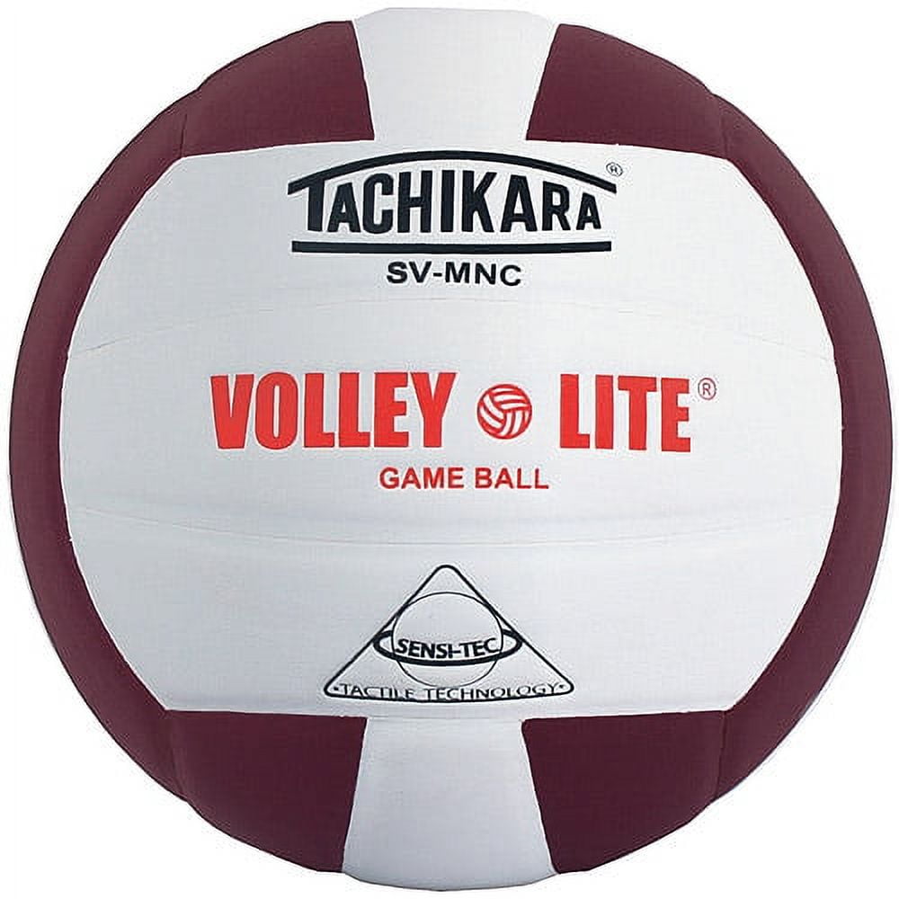 Tachikara SVMNC Volley-Lite Training Volleyball, Black/White