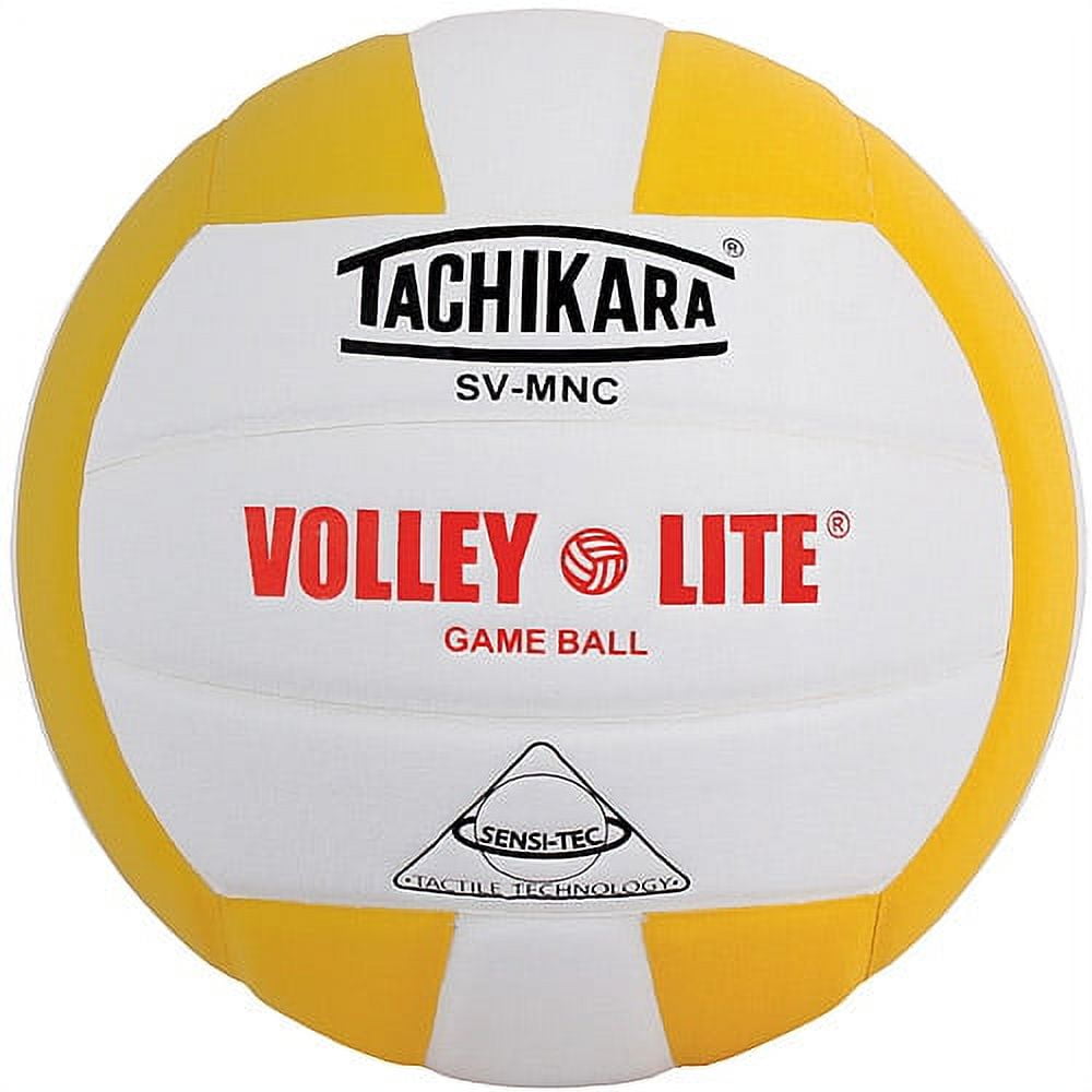Tachikara SVMNC Volley-Lite Training Volleyball, Black/White