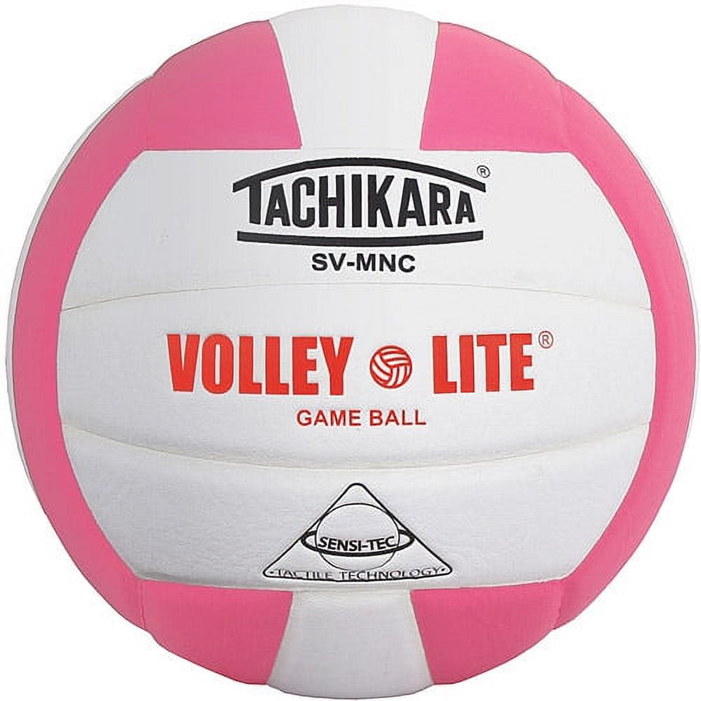 Tachikara SVMNC Volley-Lite Training Volleyball, Black/White