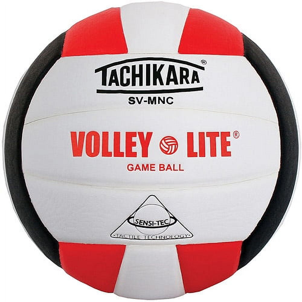 Tachikara SVMNC Volley-Lite Training Volleyball, Black/White