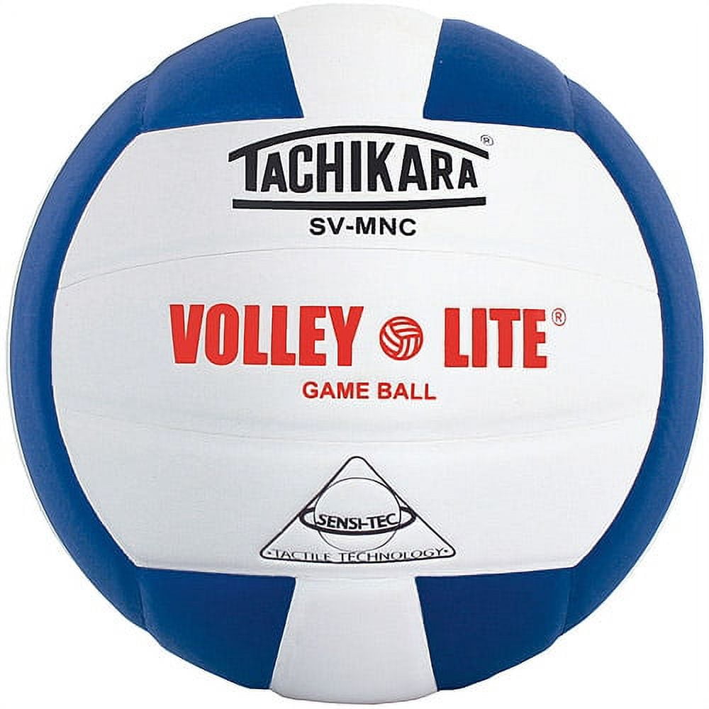Tachikara SVMNC Volley-Lite Training Volleyball, Black/White