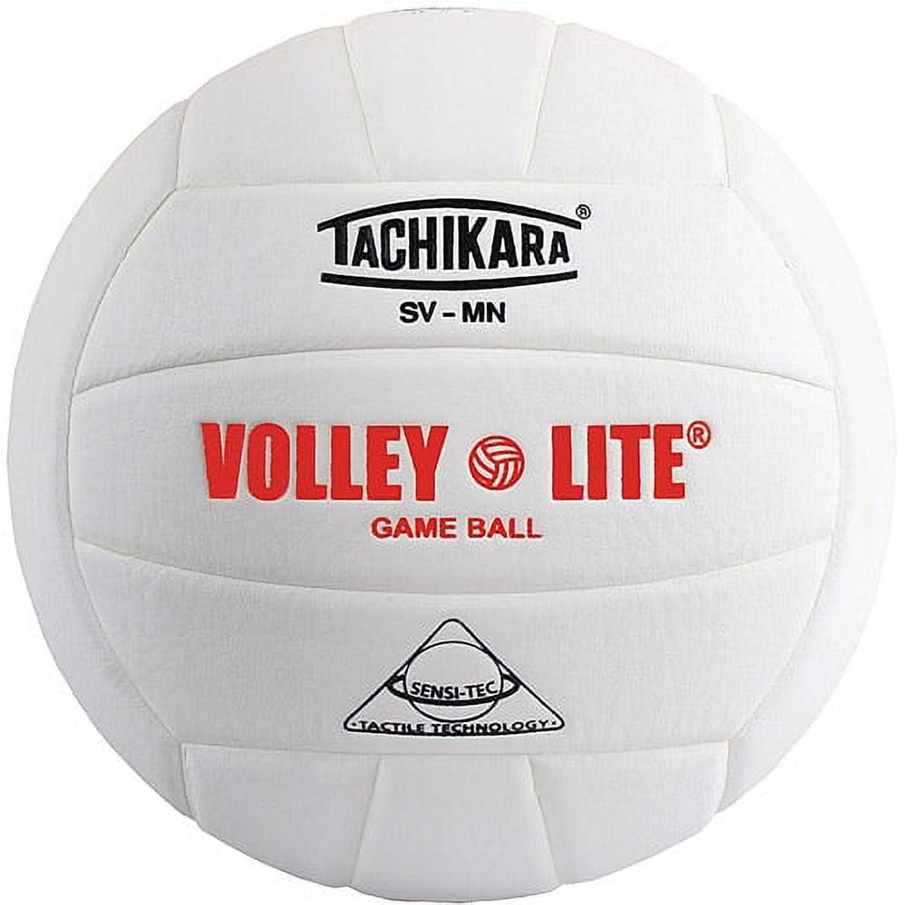 Tachikara SVMNC Volley-Lite Training Volleyball, Black/White