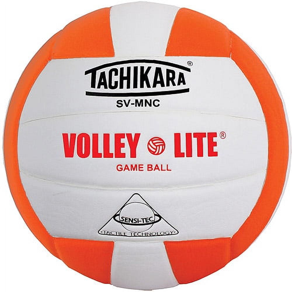 Tachikara SVMNC Volley-Lite Training Volleyball, Black/White