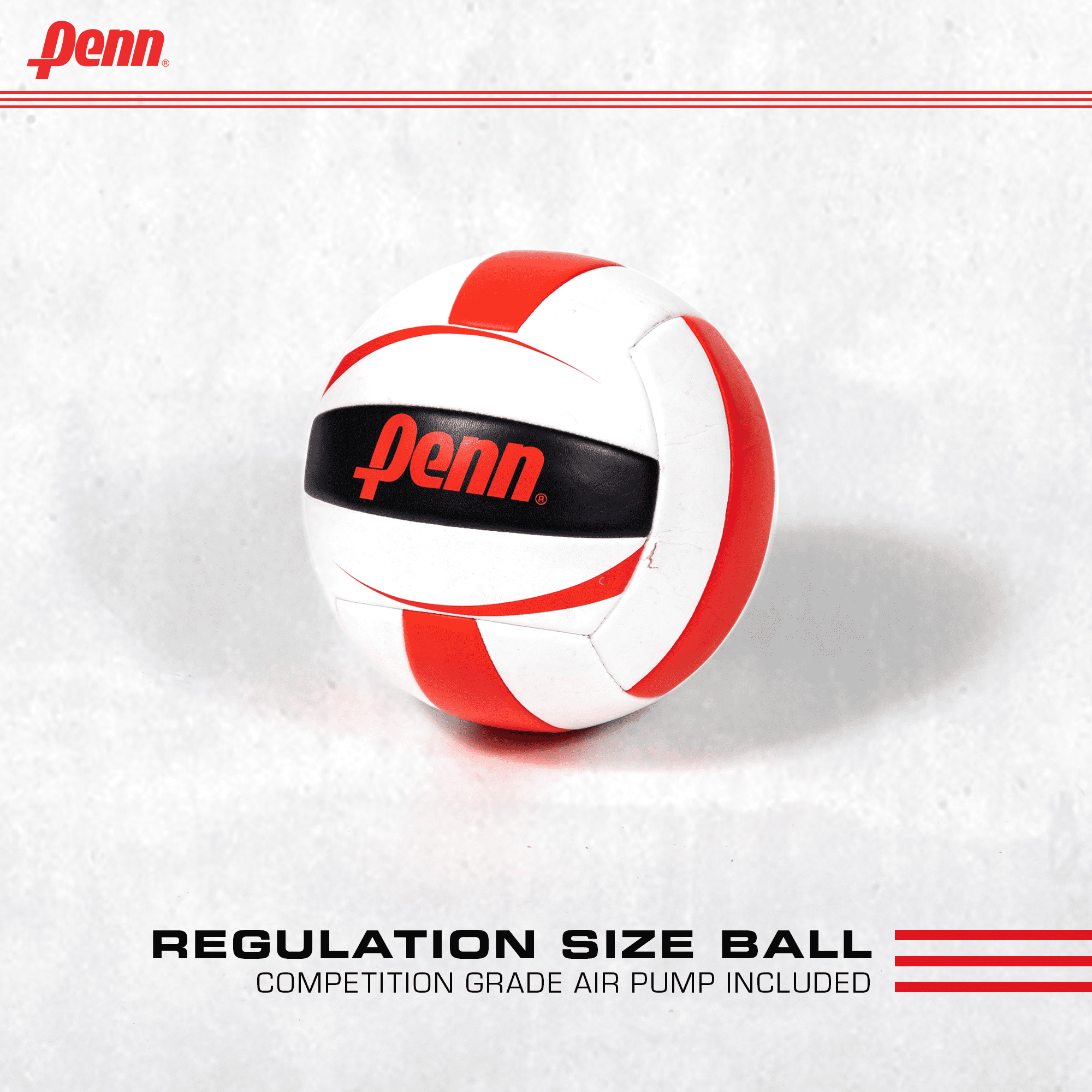 Penn Easy Fit Premium Volleyball Set, Includes Adjustable Net and Ball - Extends from 10 ft. to 30 ft. to fit your yard