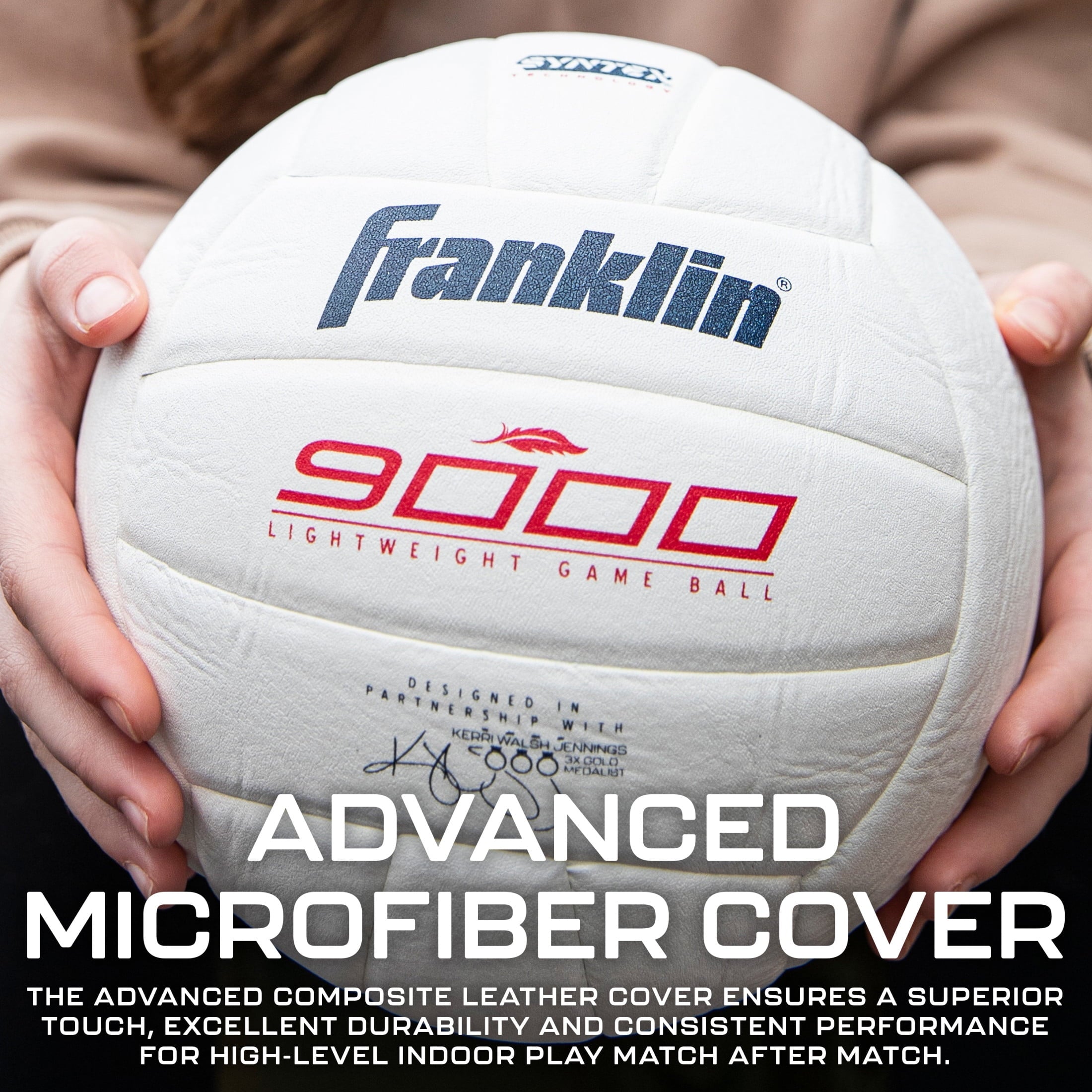 Franklin Sports Indoor Game Volleyball Lite - Premium 9000 Soft Youth Ball- Kids Competition Ball