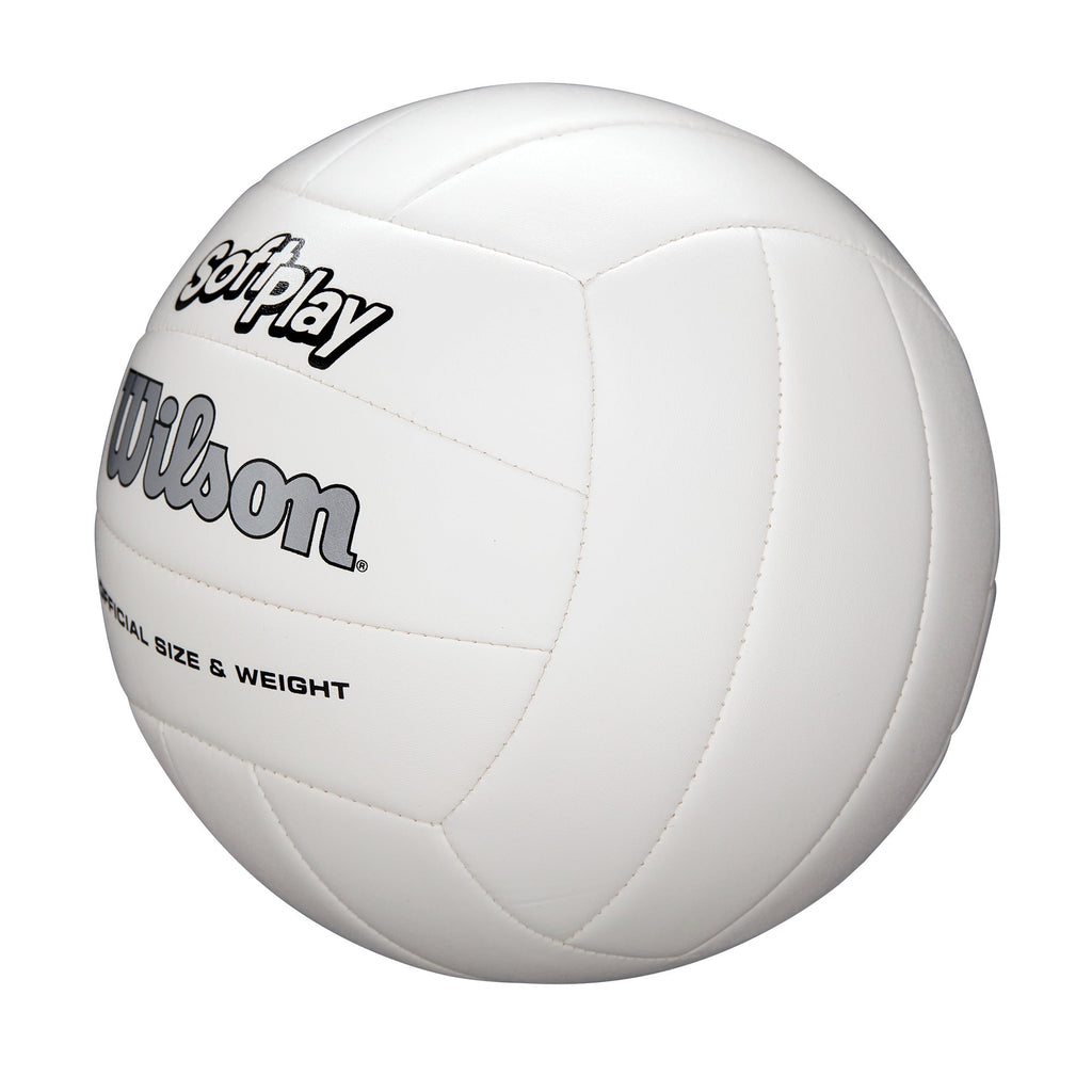 Wilson Soft Play Outdoor Volleyball, Official Size, White