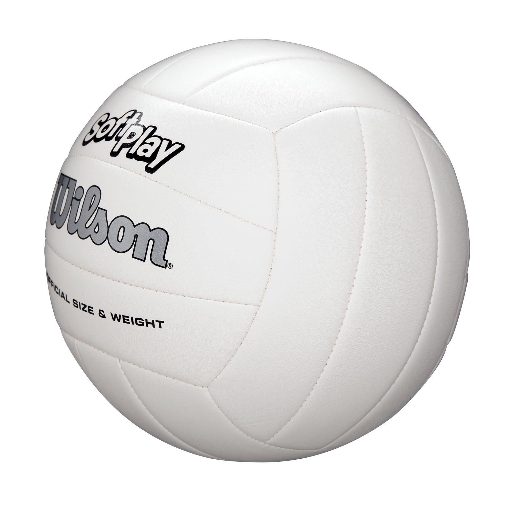 Wilson Soft Play Outdoor Volleyball, Official Size, White